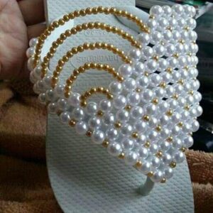 Chaussures avec perlage